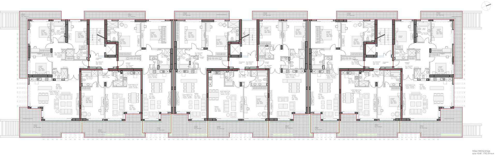Grundriss Etage 3 — Mirage